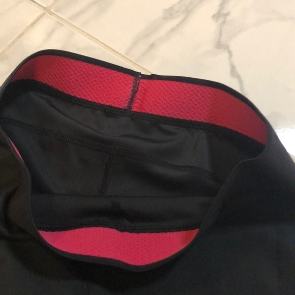 Adidas leggings crop style. Black and pink. EUC! - Picture 3 of 5